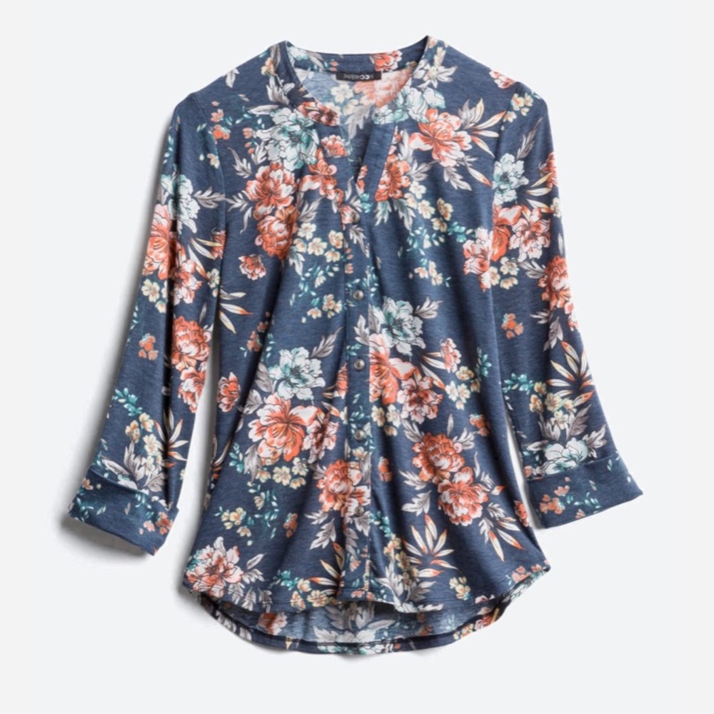 Papermoon Small Penny Button Down Knit Top - Stitch Fix